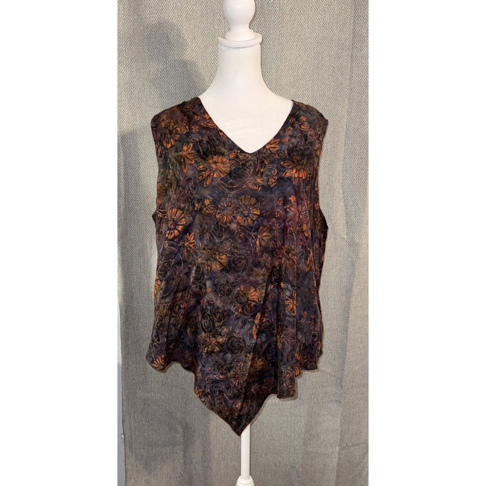 NWT Tienda Ho Tank Dyed Rayon One Size Handwoven in Indonesia Boho Hippie Artist